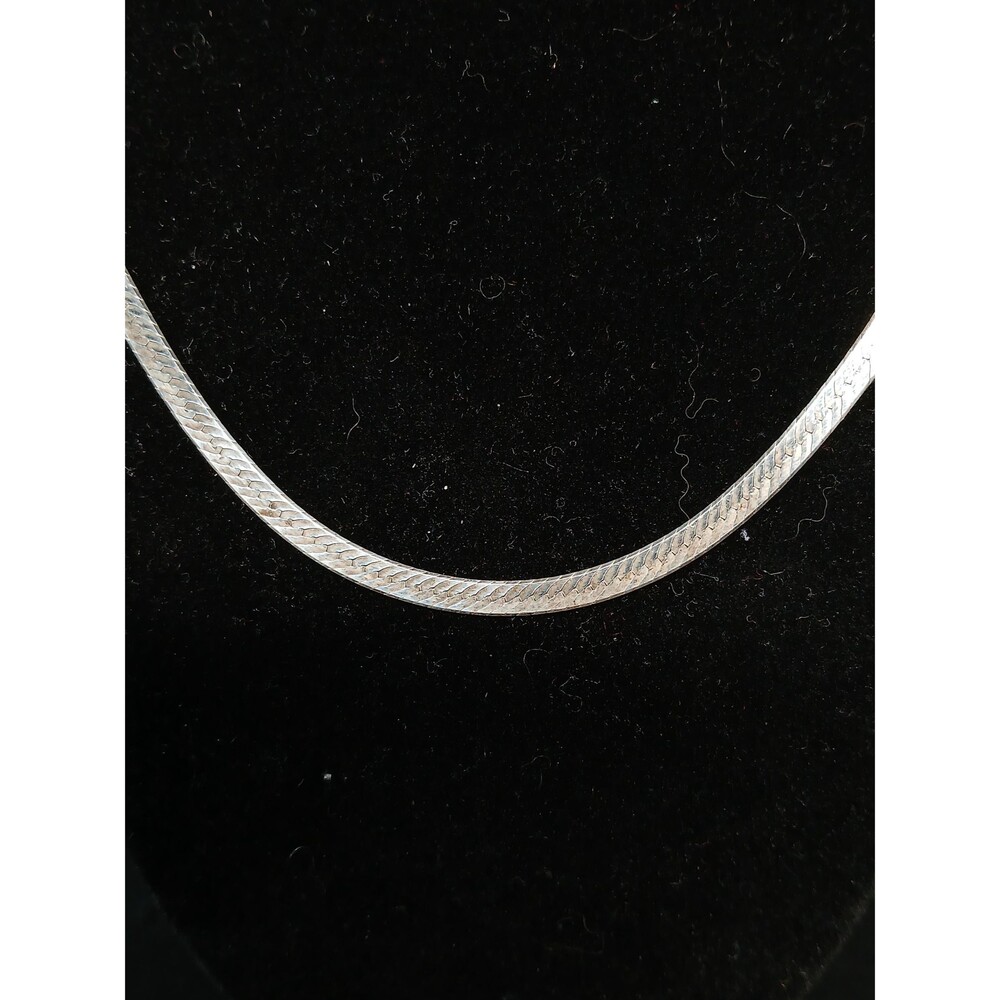Sterling Silver 925 Italian Herringbone Chain 23.75"